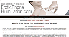 Desktop Screenshot of eroticphonehumiliation.com